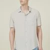 Cotton On Men Cuban Short Sleeve Shirt
