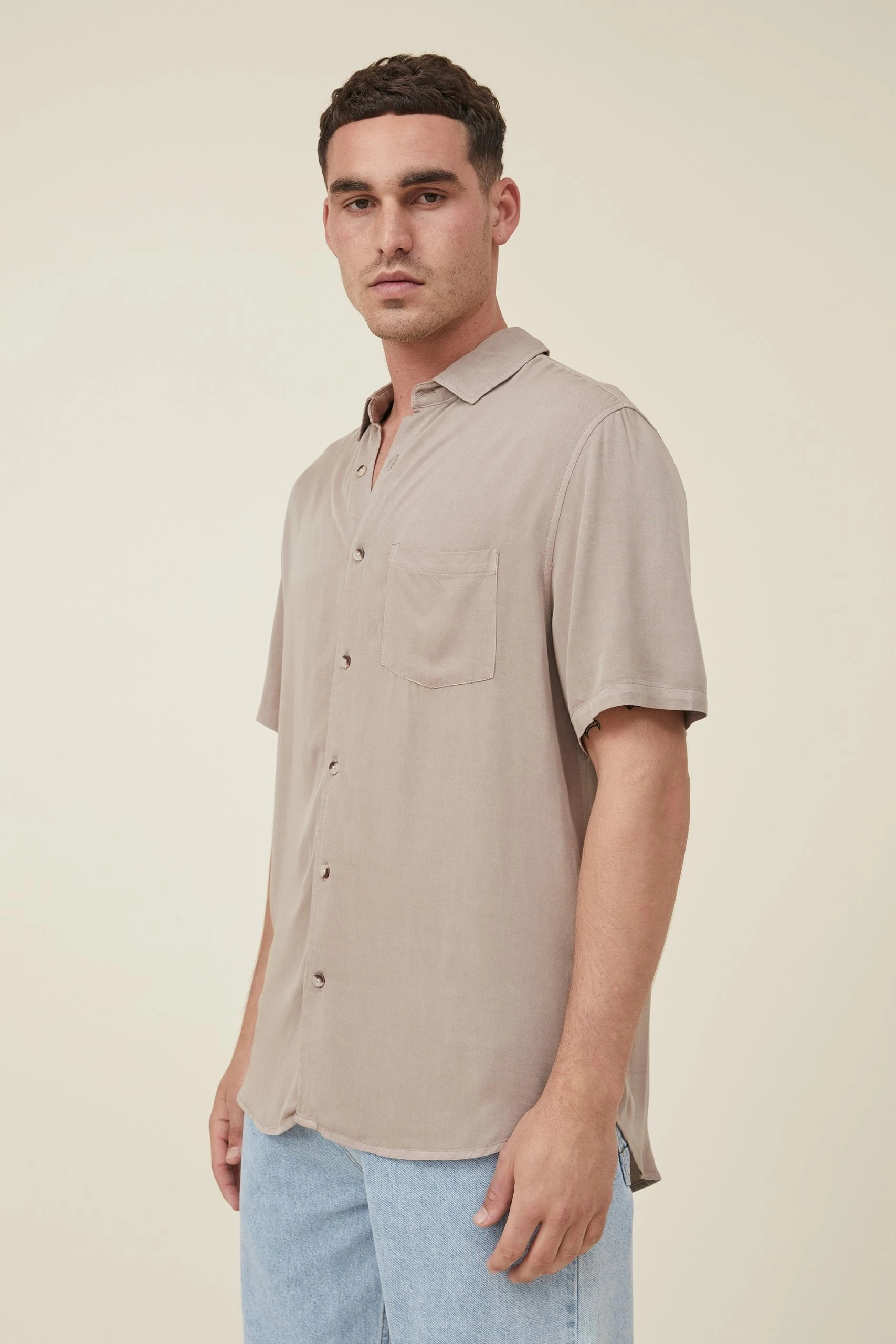 Cotton On Men Cuban Short Sleeve Shirt