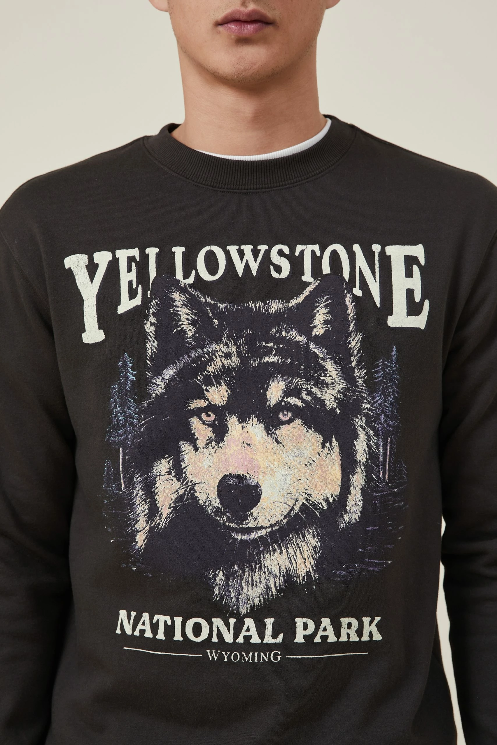 Cotton On Men Graphic Crew Fleece - Image 4