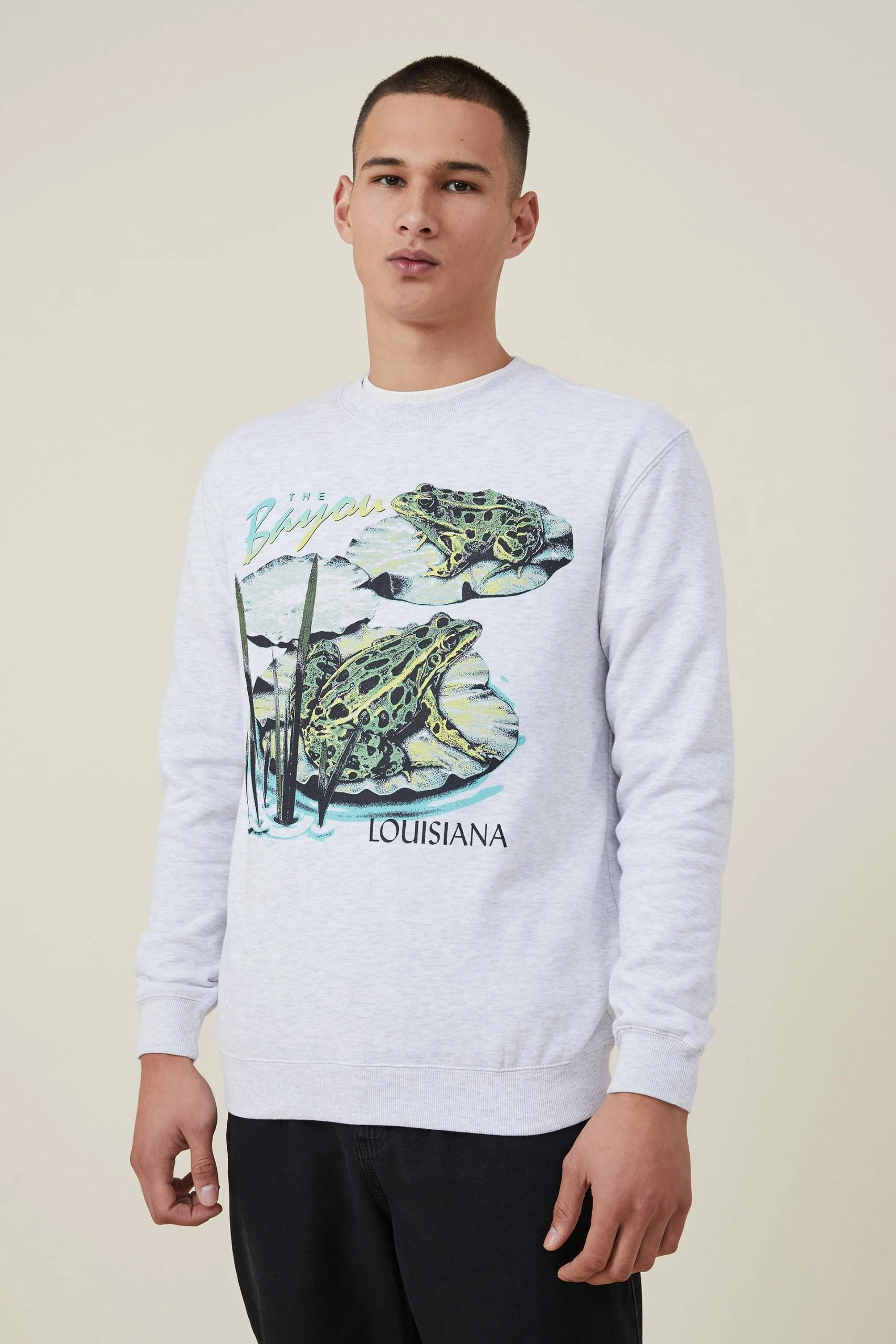 Cotton On Men Graphic Crew Fleece