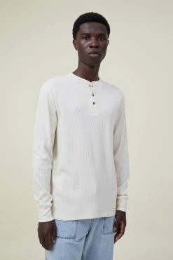 Cotton On Men Textured Long Sleeve Tshirt