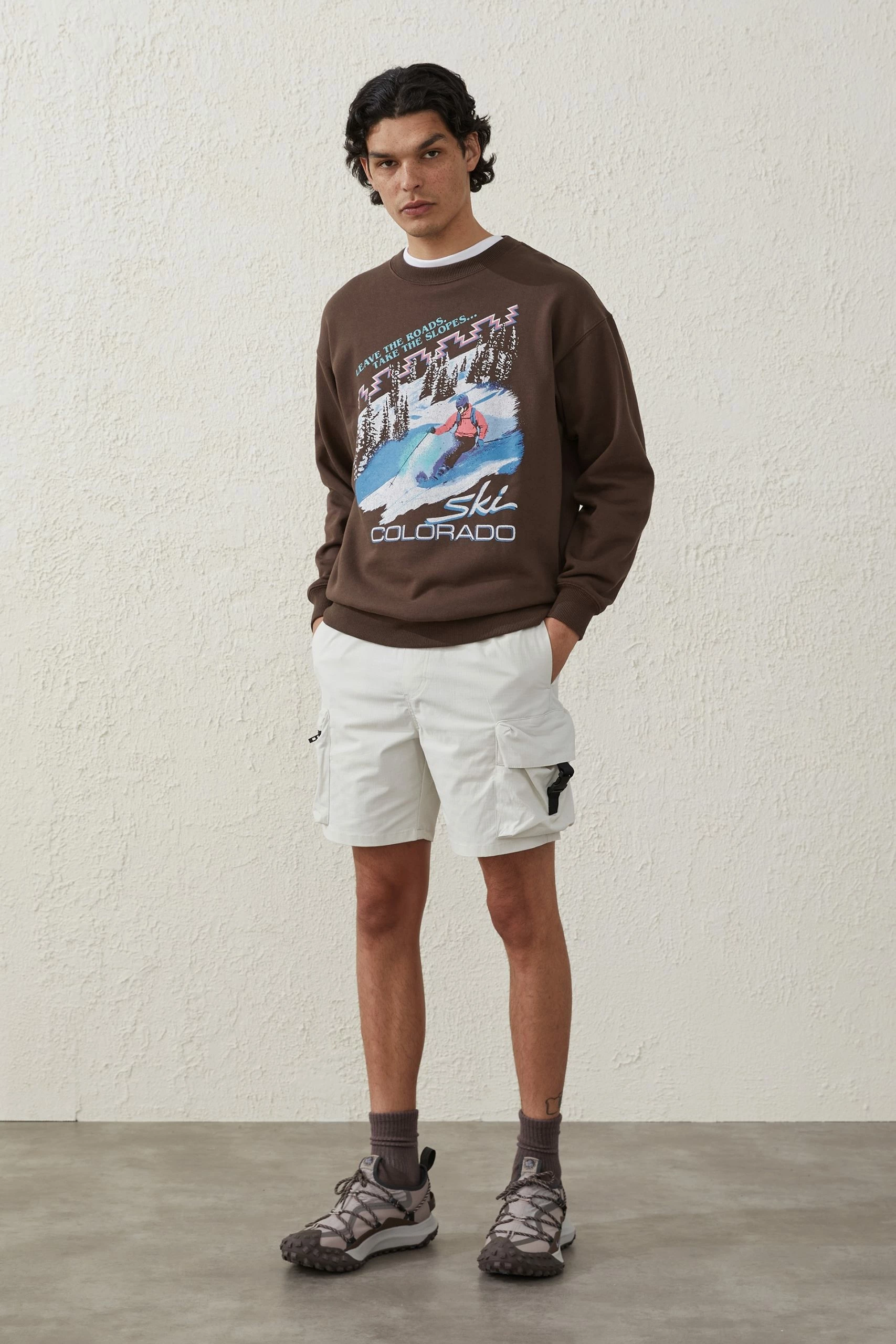 Cotton On Men Active Graphic Crew Fleece - Image 2