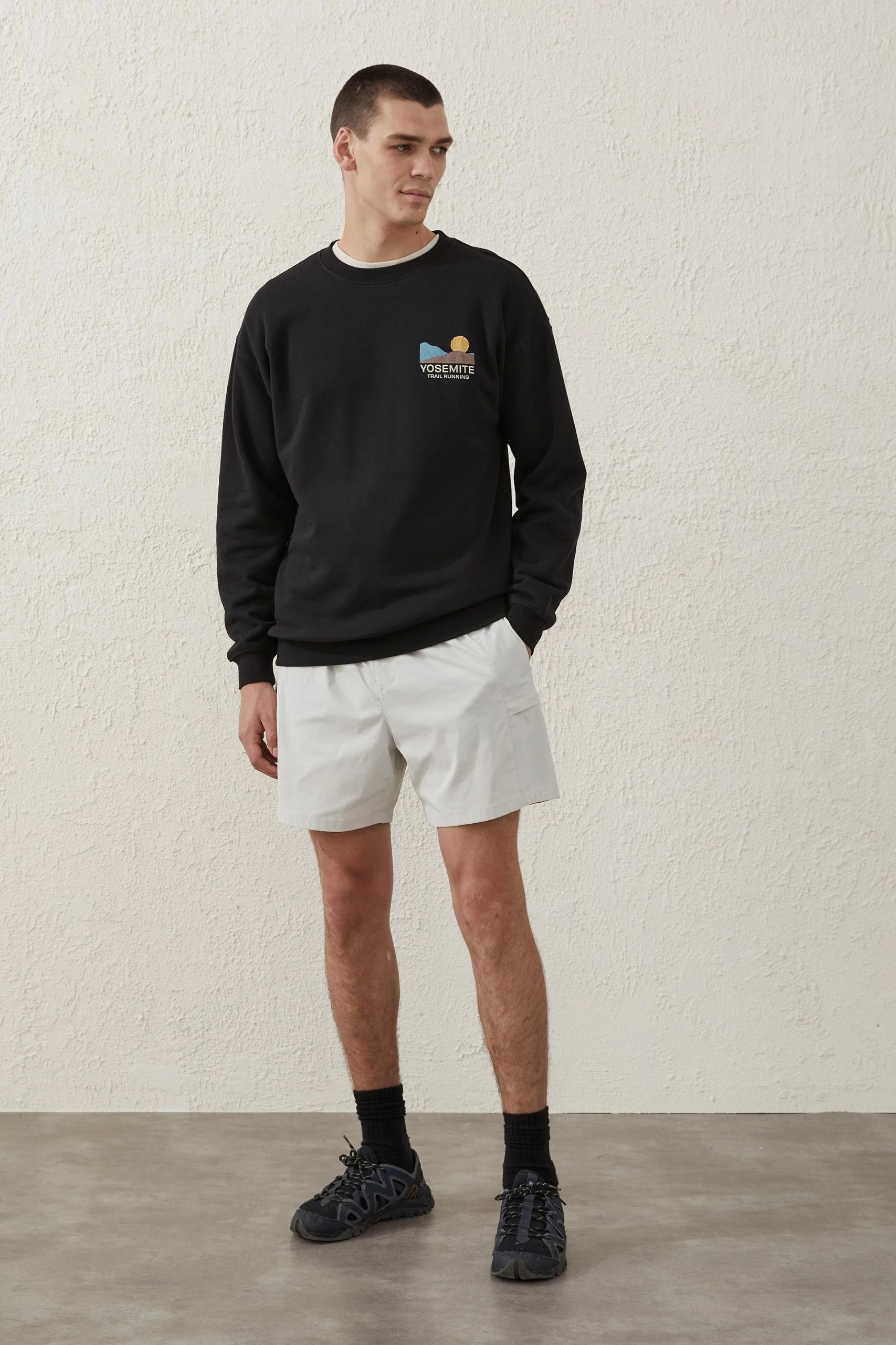 Cotton On Men Active Graphic Crew Fleece - Image 2