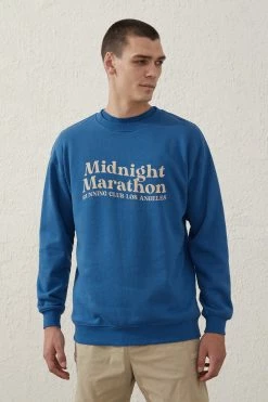 Cotton On Men Active Graphic Crew Fleece