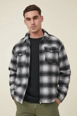 Cotton On Men Check Harrington