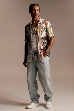 Cotton On Men Basquiat Short Sleeve Shirt