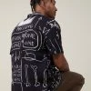 Cotton On Men Basquiat Short Sleeve Shirt