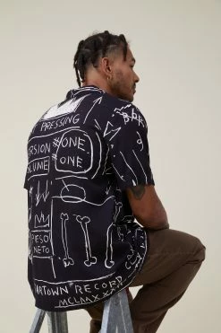 Cotton On Men Basquiat Short Sleeve Shirt