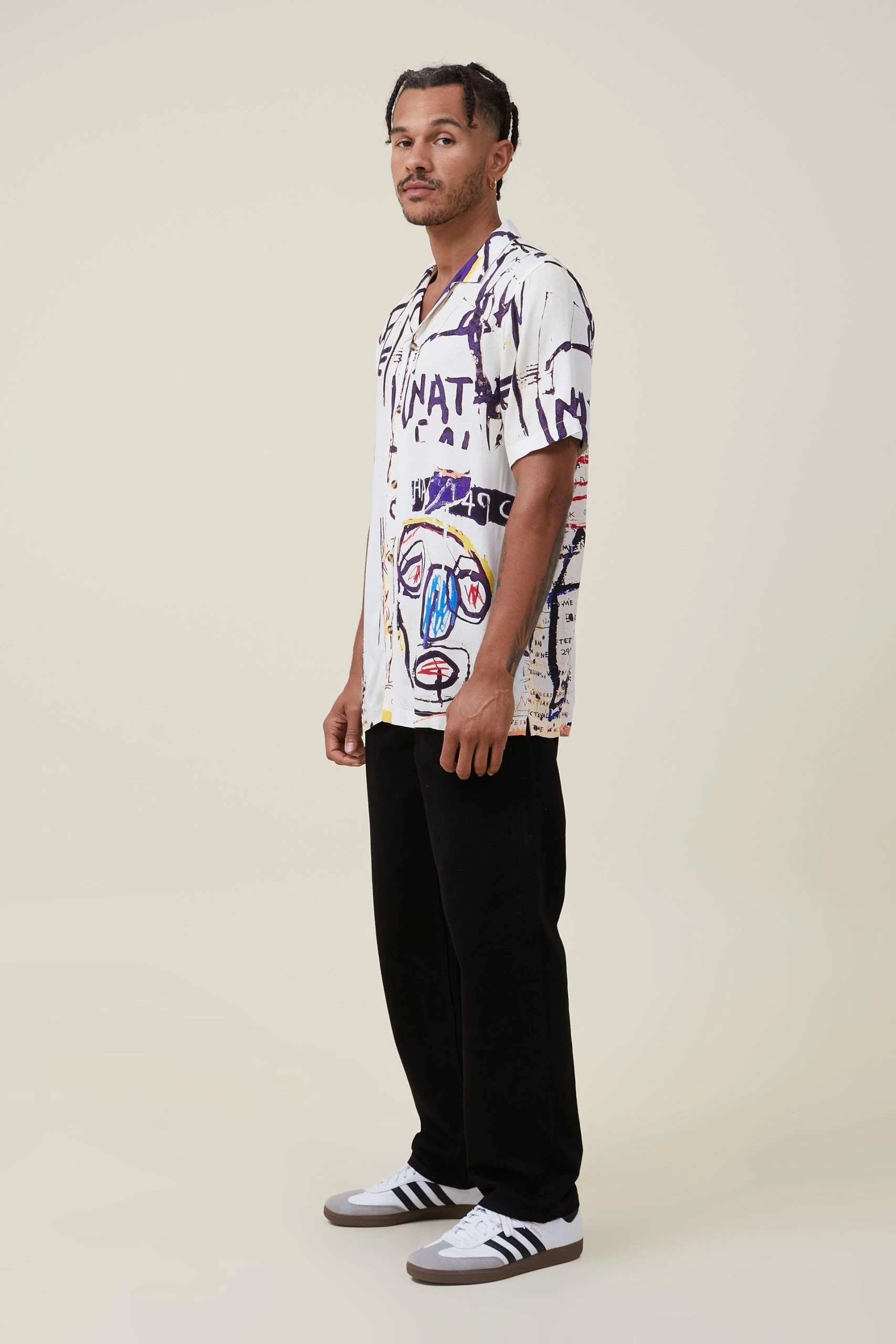 Cotton On Men Basquiat Short Sleeve Shirt - Image 2