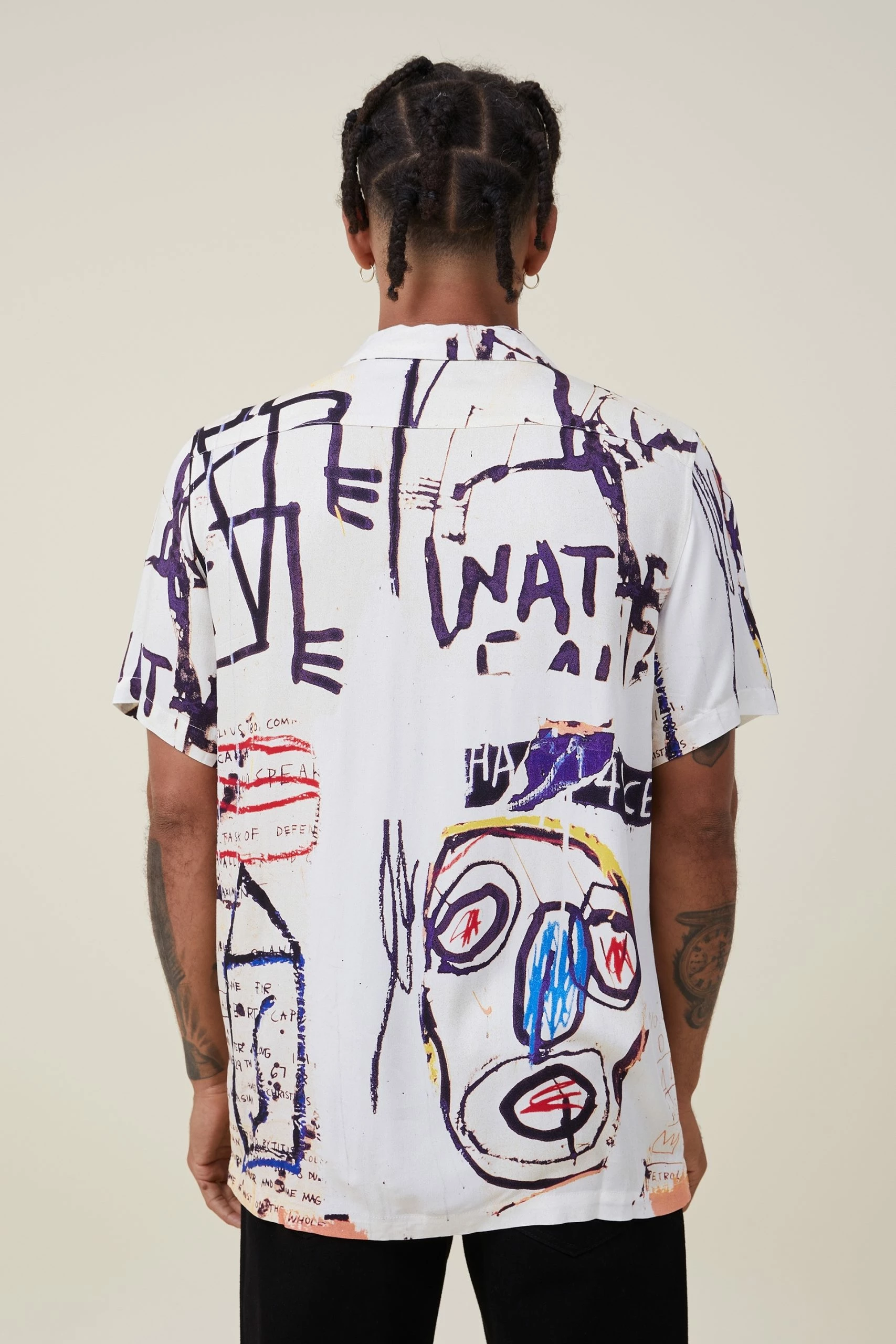 Cotton On Men Basquiat Short Sleeve Shirt - Image 3