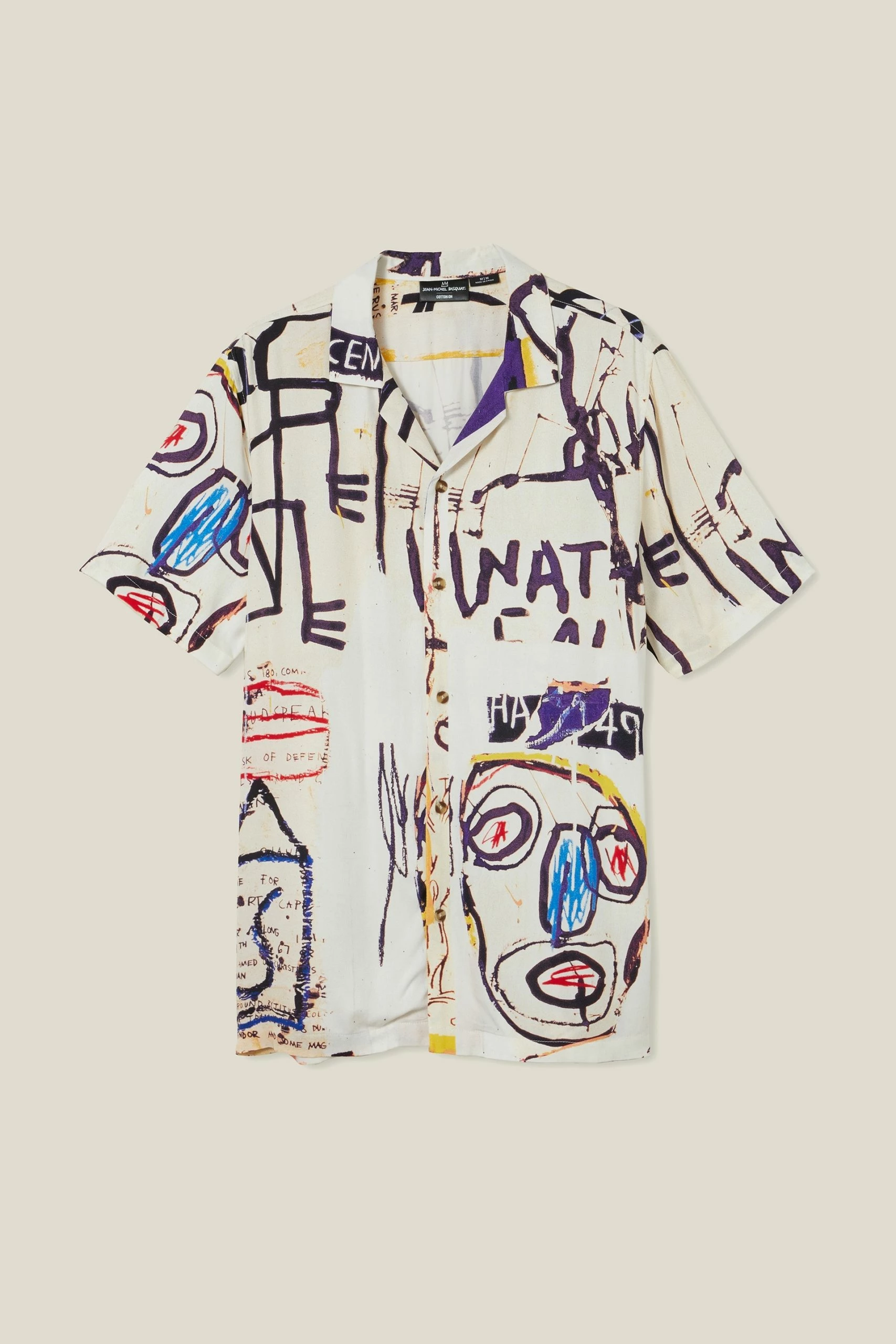 Cotton On Men Basquiat Short Sleeve Shirt - Image 5