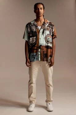 Cotton On Men Basquiat Short Sleeve Shirt