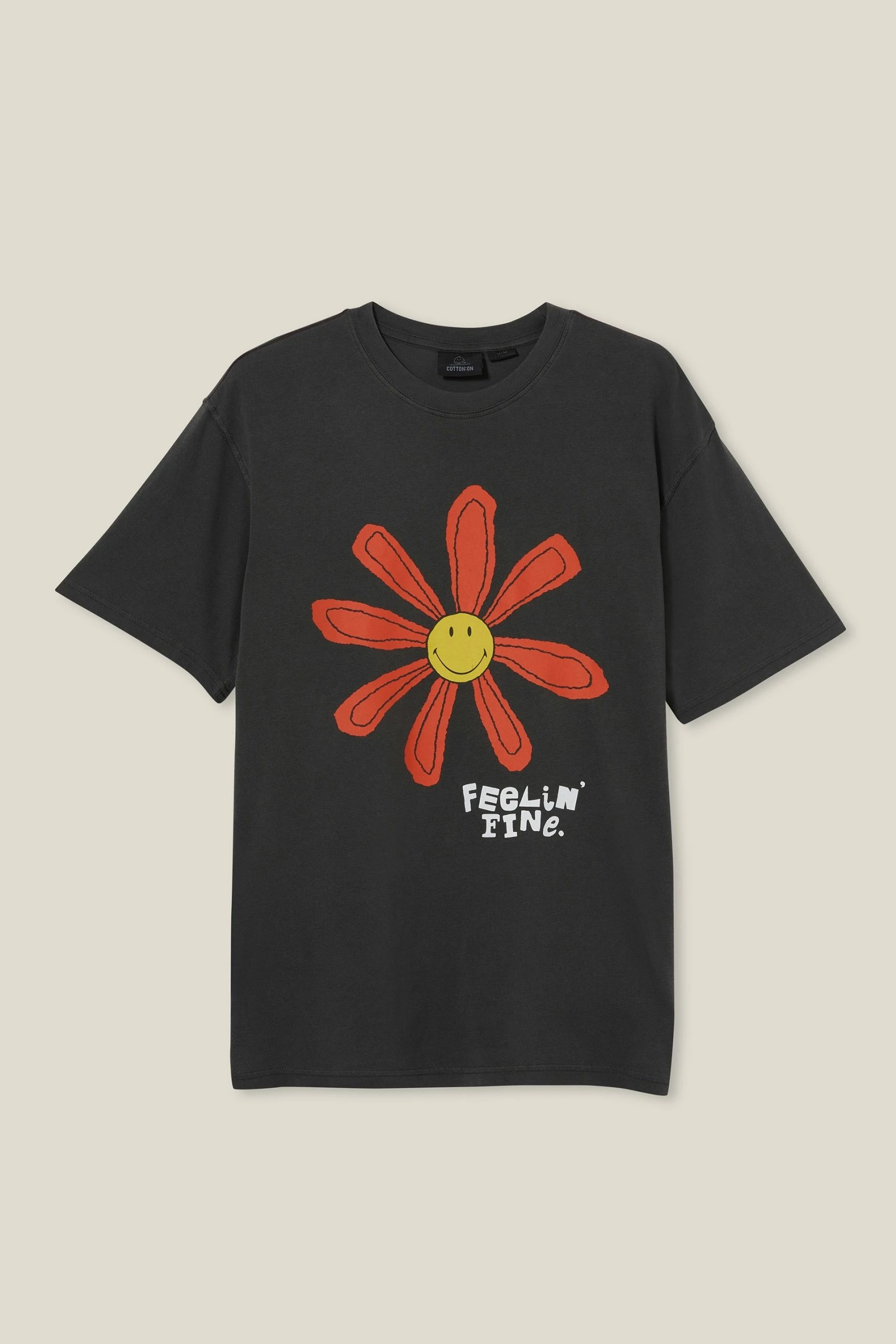 Cotton On Men Smiley Loose Fit T-Shirt - Image 5