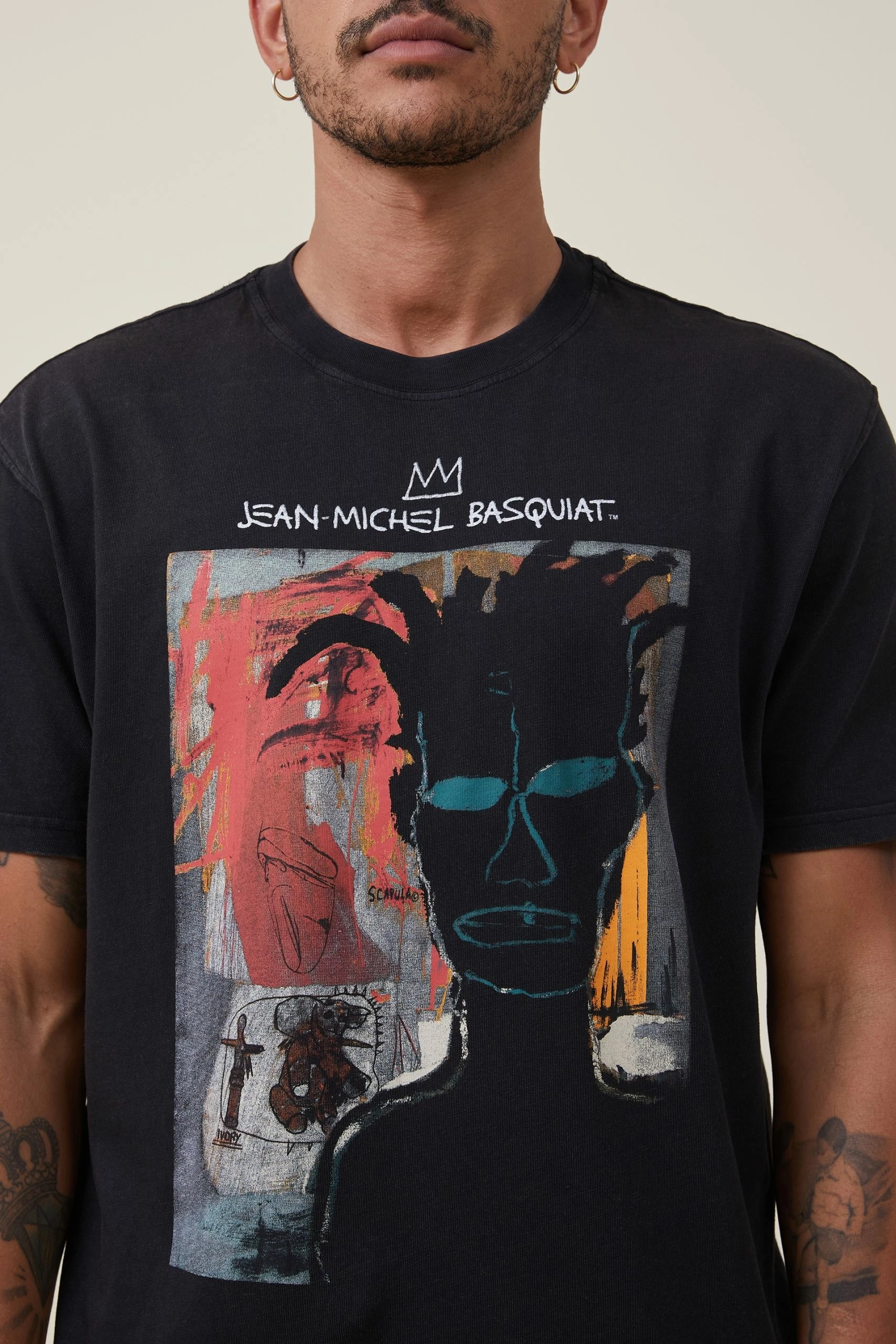 Cotton On Men Basquiat Loose Fit T-Shirt - Image 4