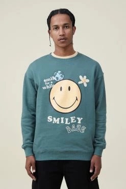 Cotton On Men Smiley Crew Fleece