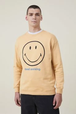 Cotton On Men Smiley Crew Fleece