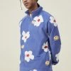 Cotton On Men Smiley Polar Fleece Quarter Zip