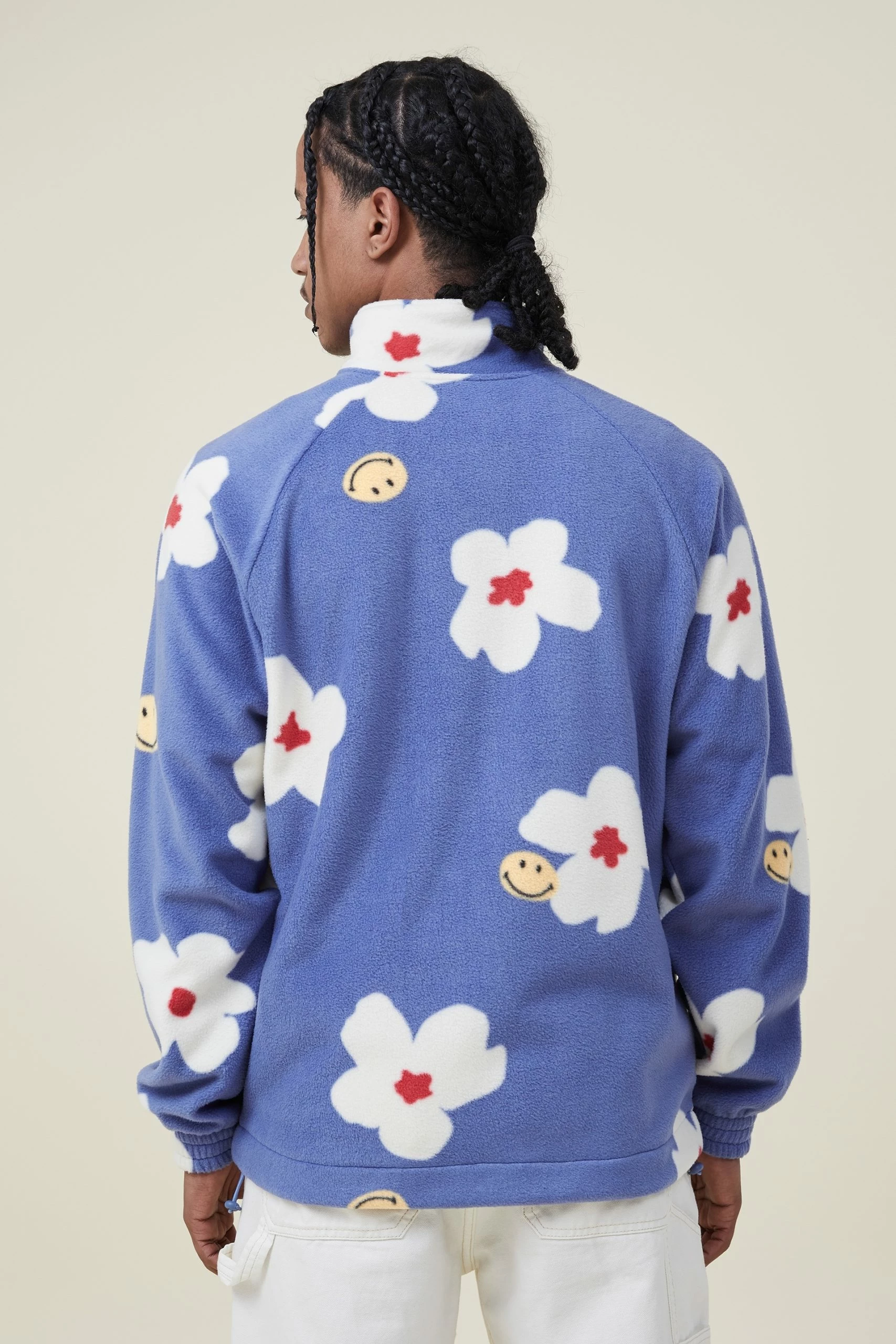 Cotton On Men Smiley Polar Fleece Quarter Zip - Image 3