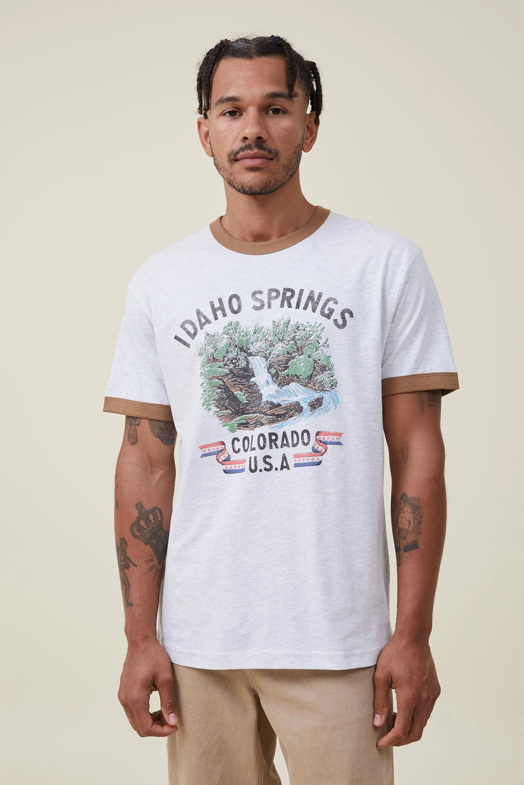 Cotton On Men Premium Loose Fit Souvenir T-Shirt