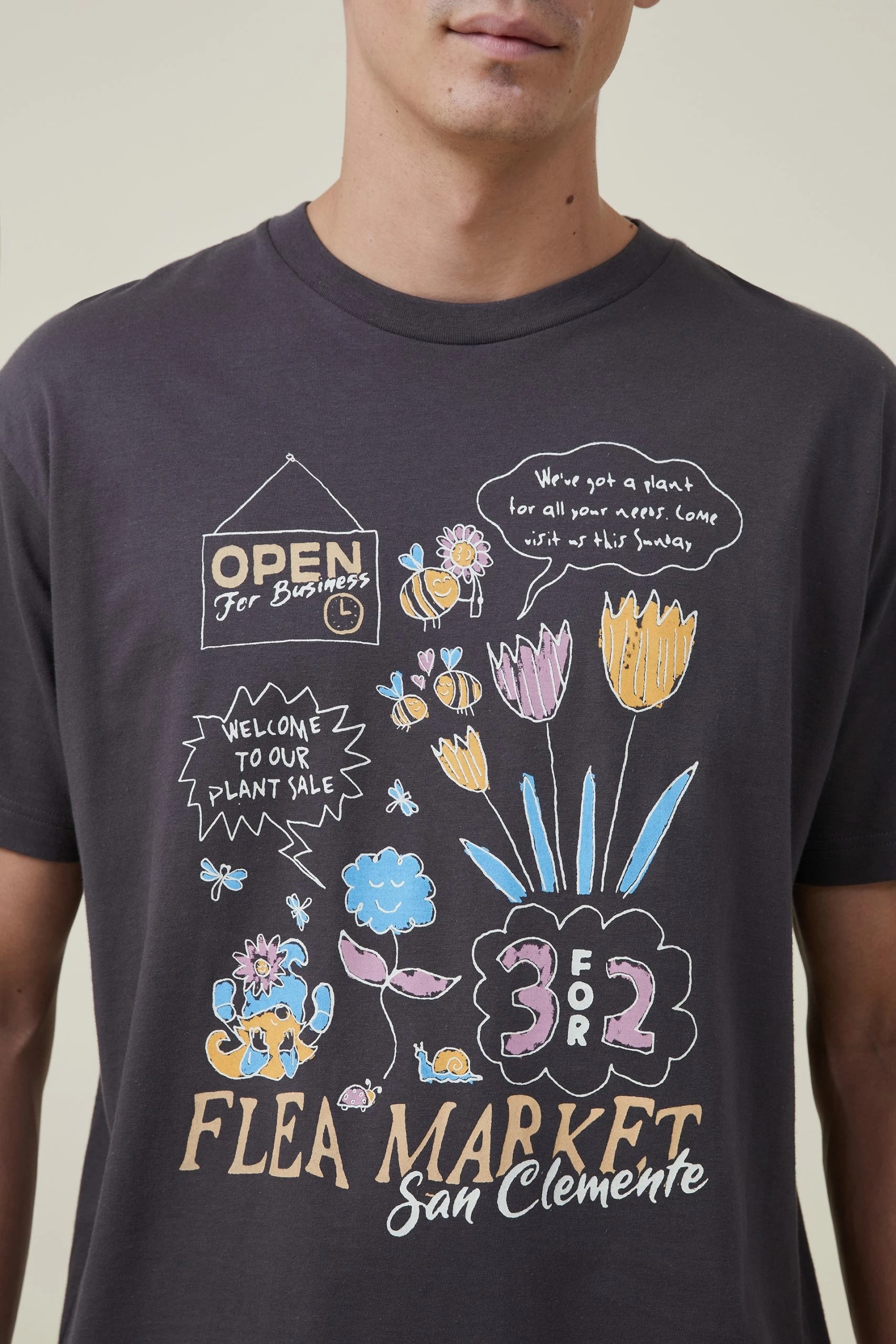 Cotton On Men Loose Fit Art T-Shirt - Image 4