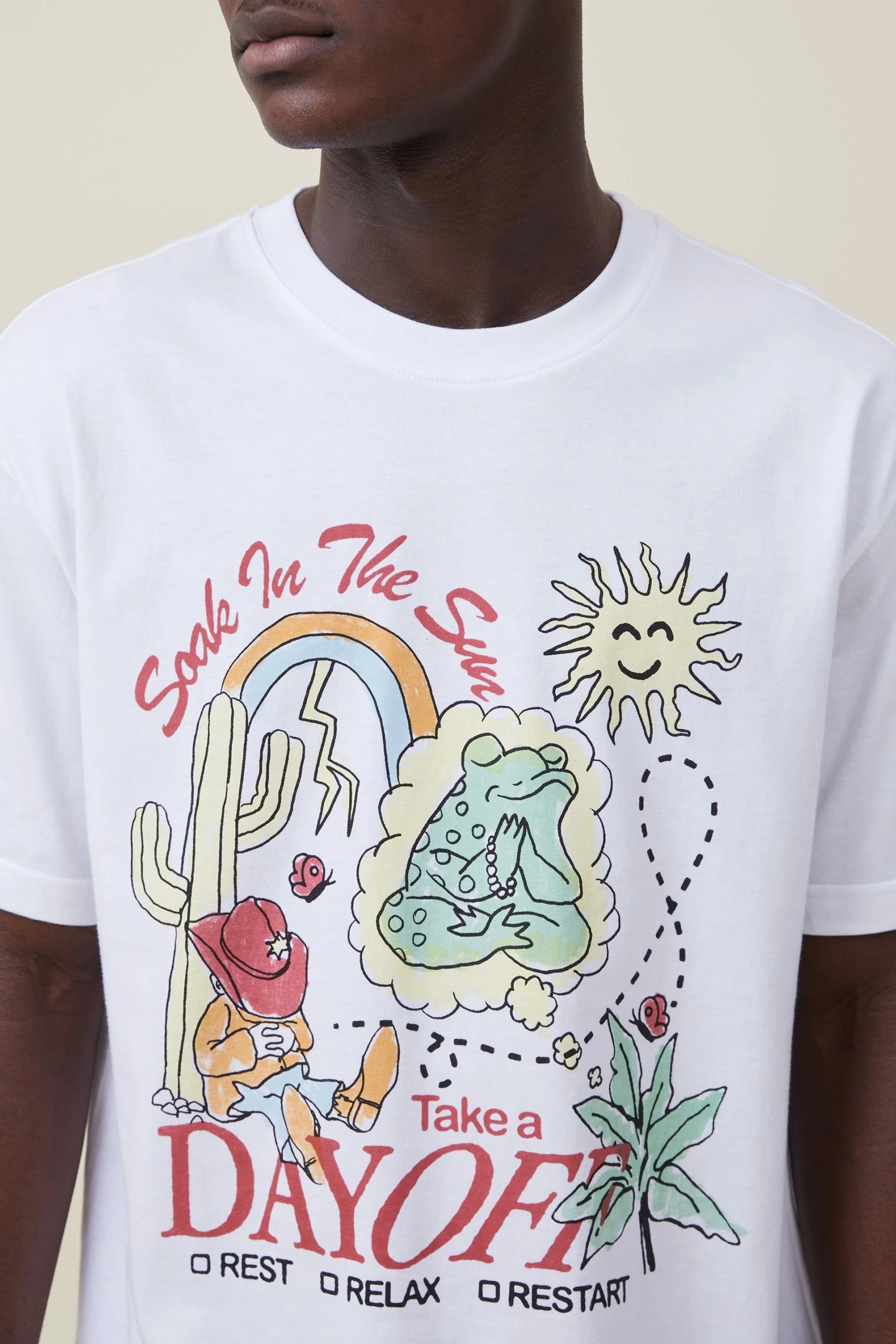 Cotton On Men Loose Fit Art T-Shirt - Image 4