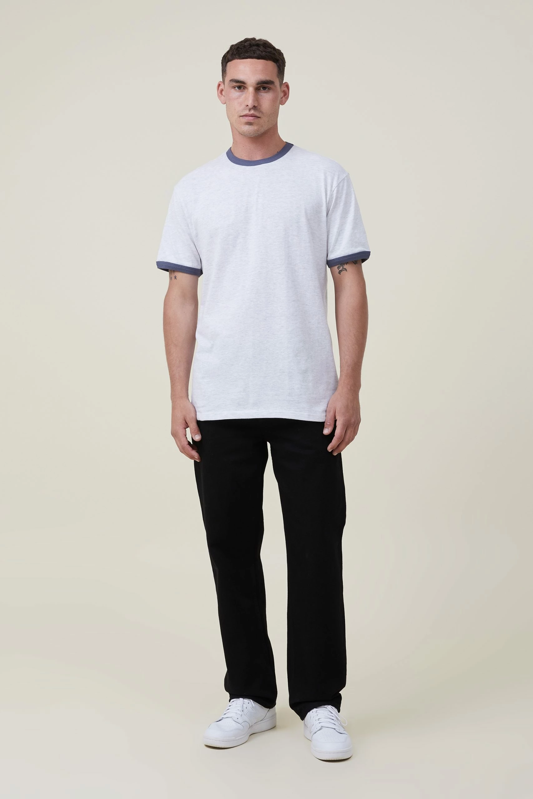 Cotton On Men Loose Fit Ringer T-Shirt - Image 2