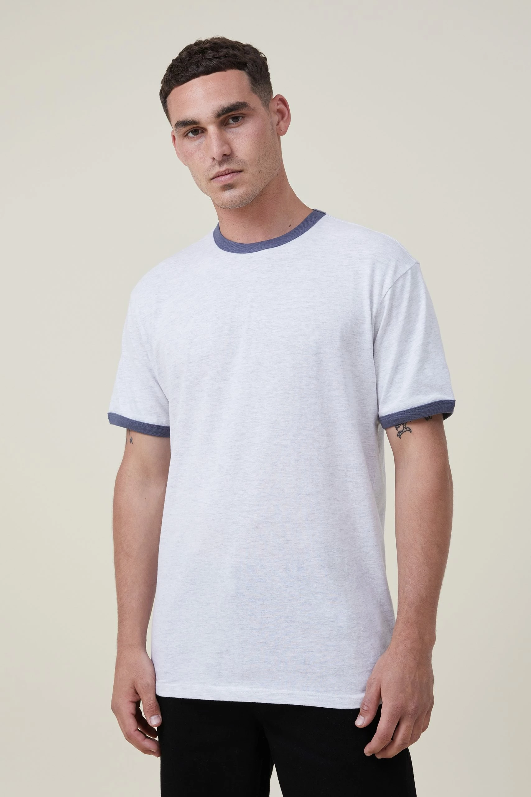 Cotton On Men Loose Fit Ringer T-Shirt