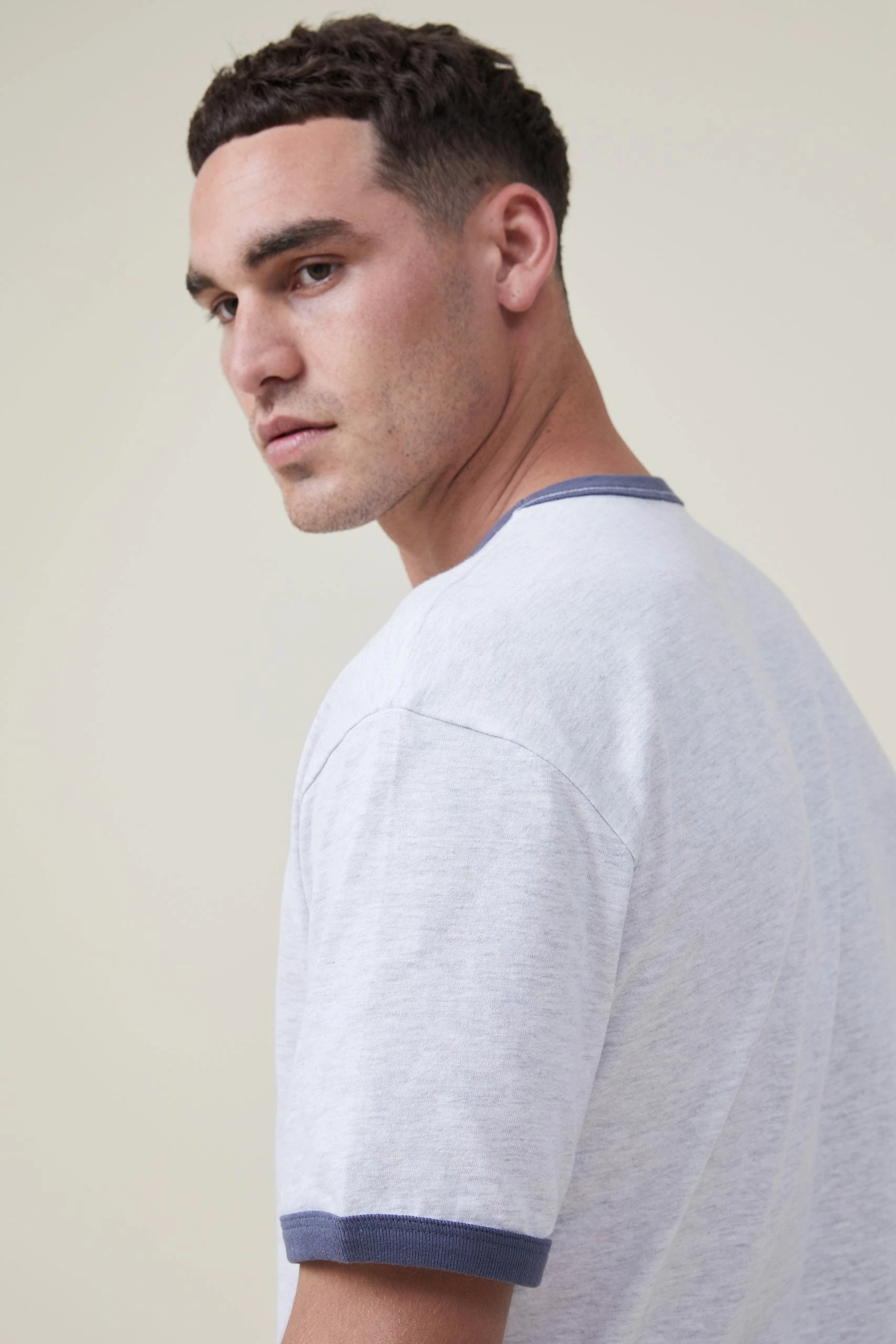 Cotton On Men Loose Fit Ringer T-Shirt - Image 4