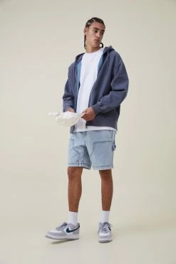Cotton On Men Oversized Zip Up Hoodie
