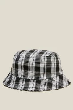 Cotton On Men Check Bucket Hat