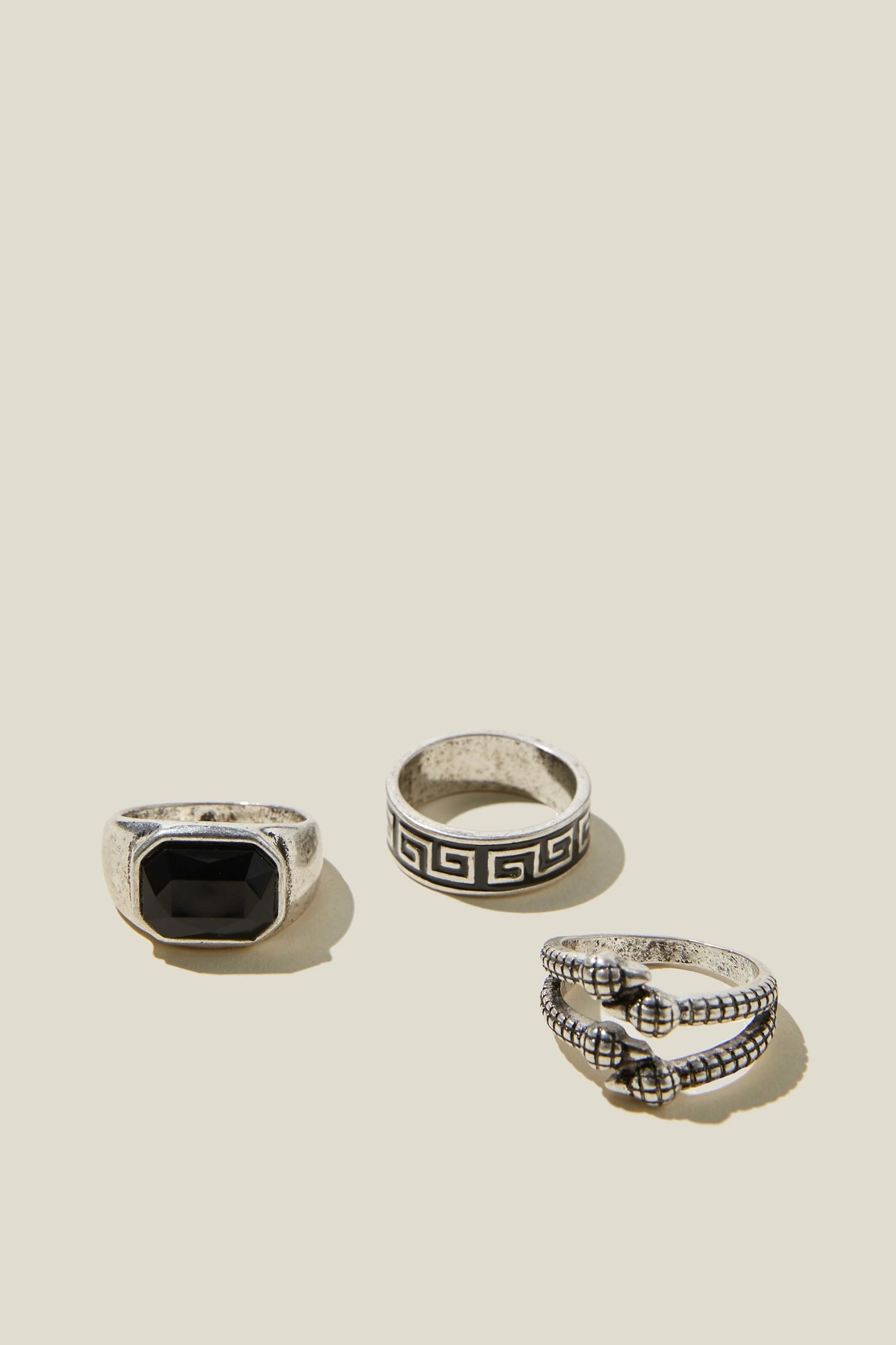 Cotton On Men Rings Multi Pack